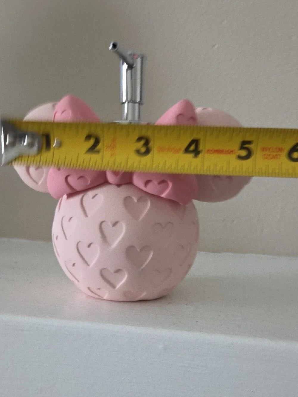 Minnie-Style Heart Bow Soap Dispenser